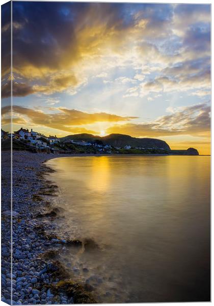 Sunset Little Orme Canvas Print by Ian Mitchell