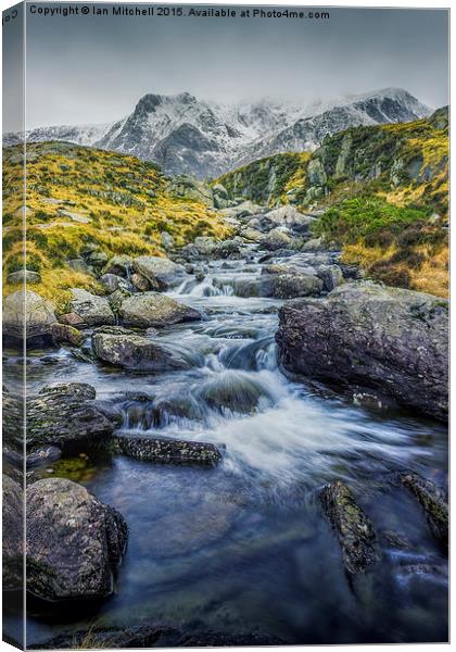  Snowdonia Mountains Canvas Print by Ian Mitchell