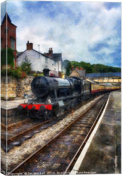 Steam Train Journey Canvas Print by Ian Mitchell