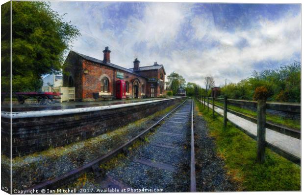 Hadlow Road Railway Station Canvas Print by Ian Mitchell