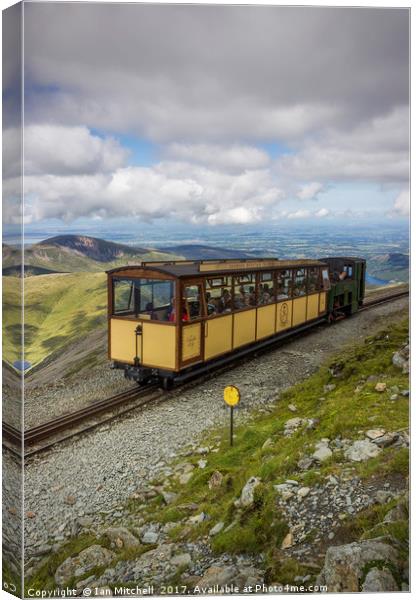 Train To Snowdon  Canvas Print by Ian Mitchell