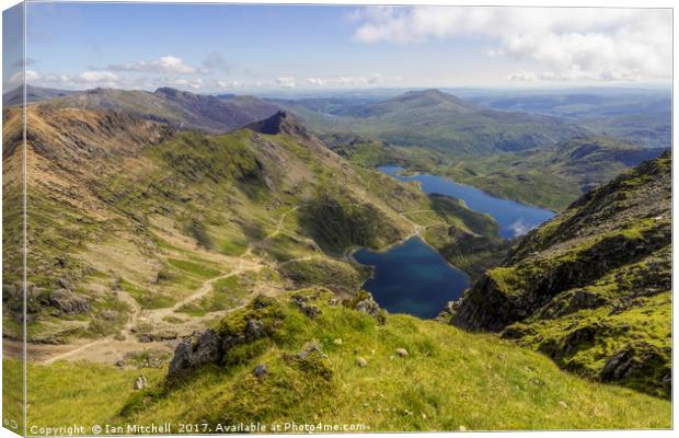 View From Snowdon Summit Canvas Print by Ian Mitchell