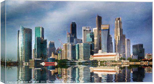 Singapore Skyline Canvas Print by Ian Mitchell