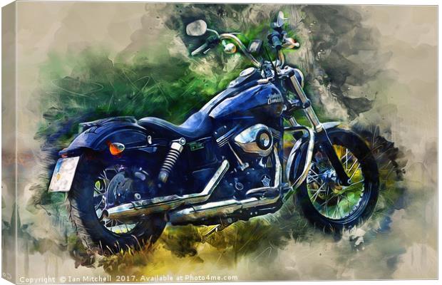 Harley Davidson Canvas Print by Ian Mitchell