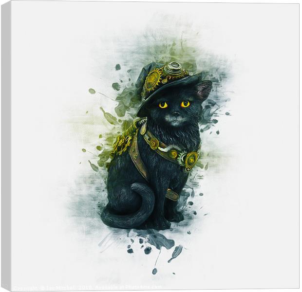 Steampunk Kitty Canvas Print by Ian Mitchell
