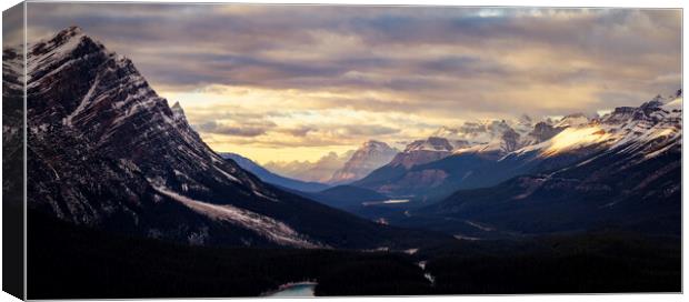 Jasper National Park Panorama Canvas Print by Matthew Train