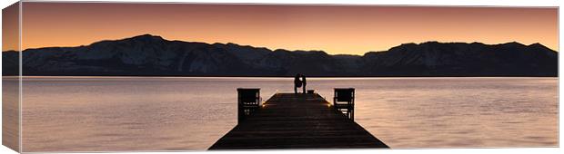 Lake Tahoe Sunset Canvas Print by Matthew Train