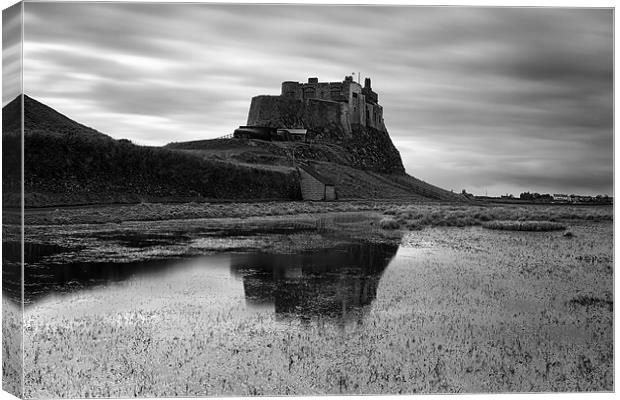 Reflections of Lindisfarne Canvas Print by Matthew Train
