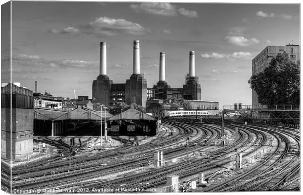 Battersea from Ebury Bridge Canvas Print by Matthew Train