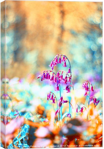 Bluebell Twist Canvas Print by Canvas Prints by Kathy Chadwick