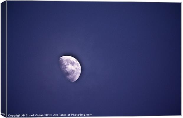 Blue Moon Canvas Print by Stuart Vivian