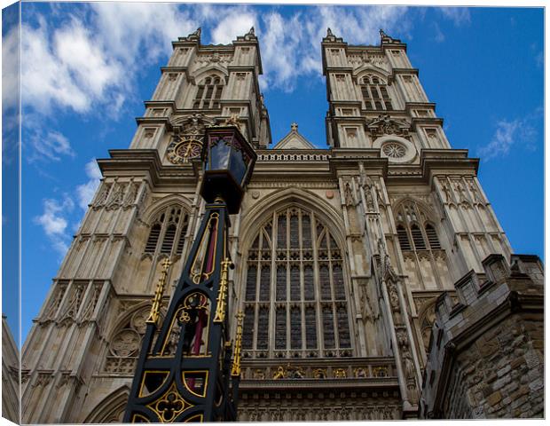 6pm at Westminster Abbey Canvas Print by Nick Hillman