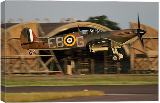 Spitfire Landing Canvas Print by Rachel & Martin Pics