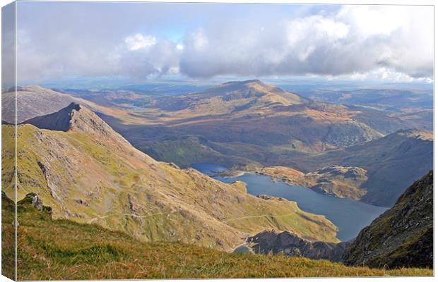 View from Snowdon Canvas Print by Rachel & Martin Pics
