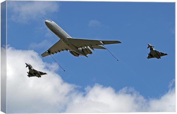 VC-10 and typhoons Canvas Print by Rachel & Martin Pics