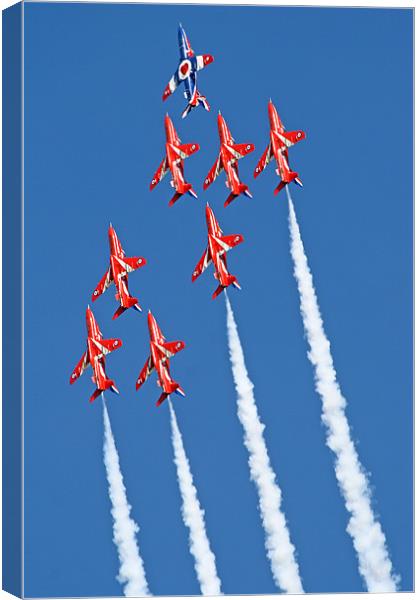 RAFAT Red Arrows Canvas Print by Rachel & Martin Pics