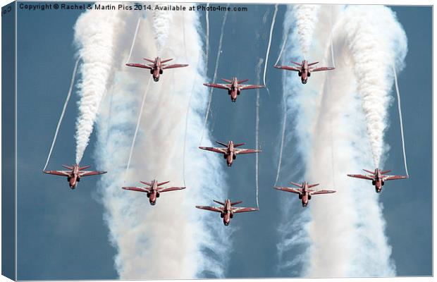  Red Arrows loop Canvas Print by Rachel & Martin Pics