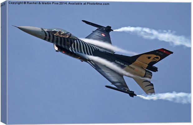  Turkish F-16 Canvas Print by Rachel & Martin Pics
