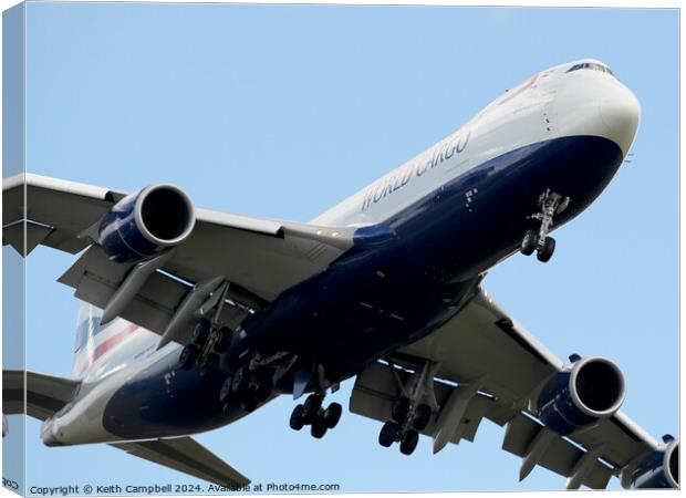 British Airways Boeing 747 Jumbo Jet Canvas Print by Keith Campbell