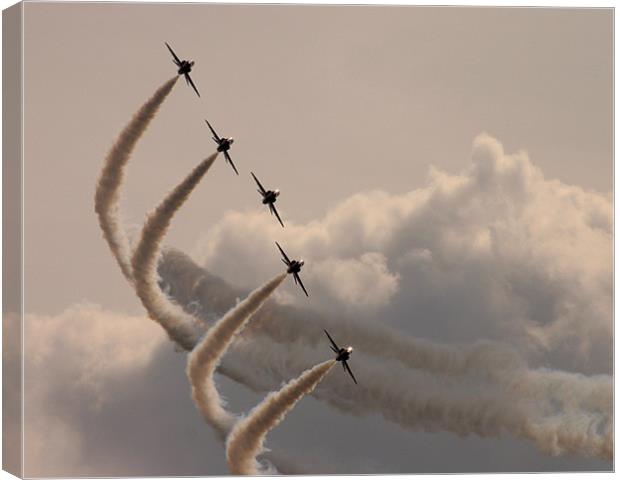 Red Arrows Canvas Print by Keith Campbell