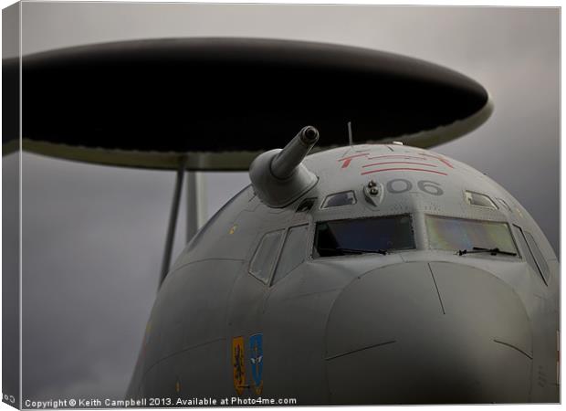 AWACS Canvas Print by Keith Campbell