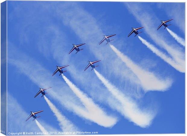 Painting the sky Canvas Print by Keith Campbell