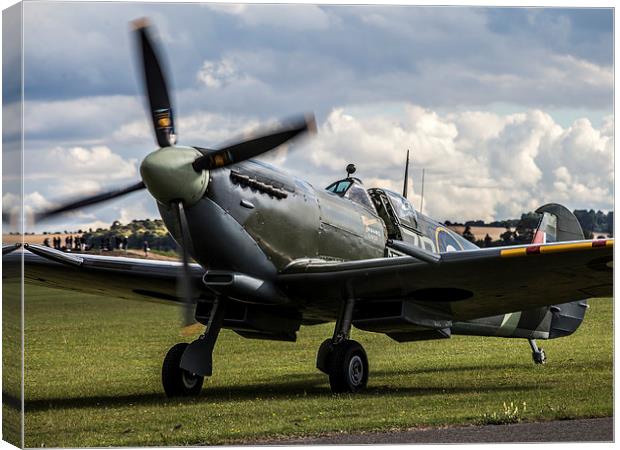 Supermarine Spitfire MH434 Canvas Print by Keith Campbell