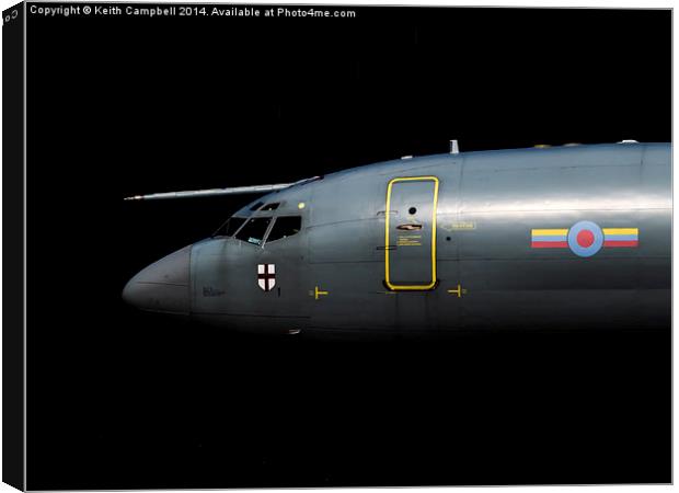 RAF Boeing E3D Sentry ZH103 Canvas Print by Keith Campbell