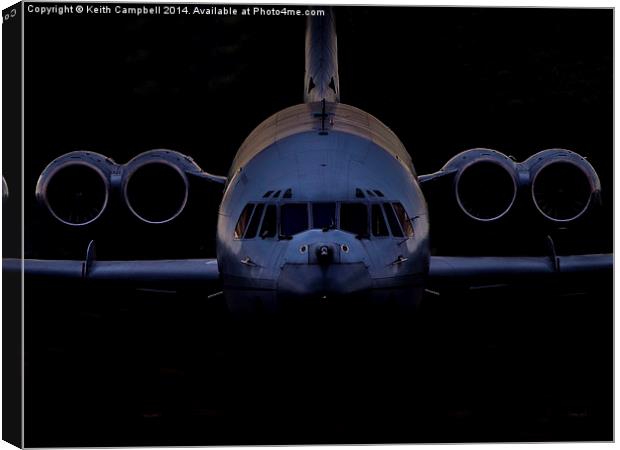  Vickers VC-10 ZD241 Canvas Print by Keith Campbell
