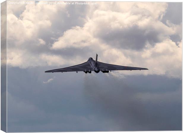 Vulcan launch from RAF Waddington Canvas Print by Keith Campbell