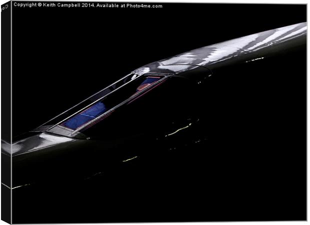  Supersonic grace and Elegance - Concorde Canvas Print by Keith Campbell