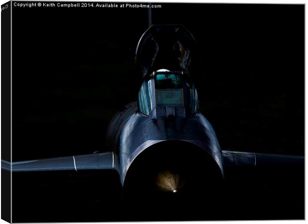  Lightning XR728 Head-on Canvas Print by Keith Campbell