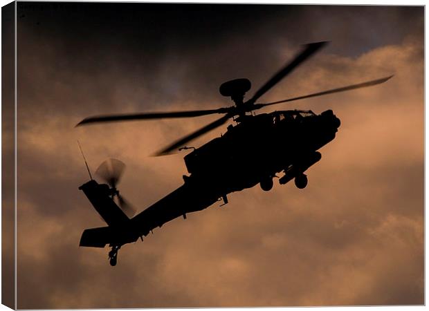  Apache sunset Canvas Print by Keith Campbell