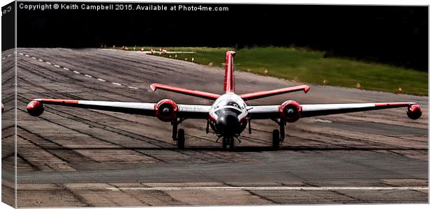  Canberra WT333. Canvas Print by Keith Campbell