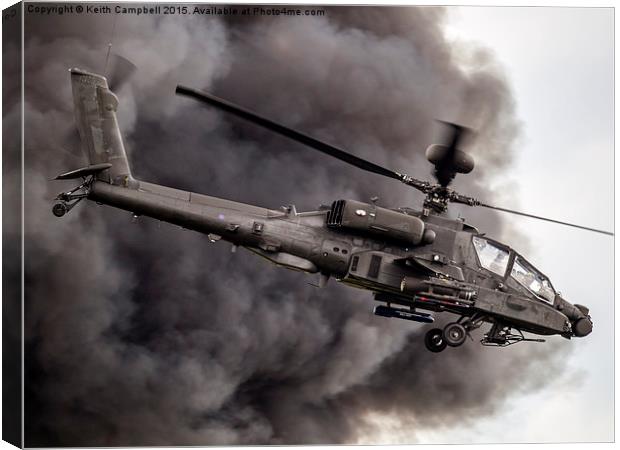  British Army Apache Canvas Print by Keith Campbell