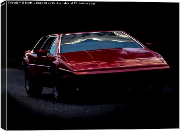  Lotus Esprit Canvas Print by Keith Campbell