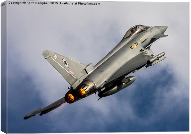  Typhoon rocket. Canvas Print by Keith Campbell