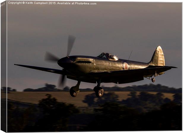  Supermarine Seafire XVII Canvas Print by Keith Campbell