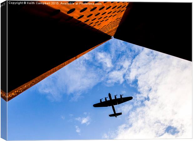  Lancaster Salutes Veteran. Canvas Print by Keith Campbell