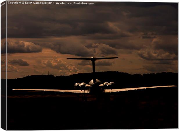  VC-10 ZD241 lining up. Canvas Print by Keith Campbell