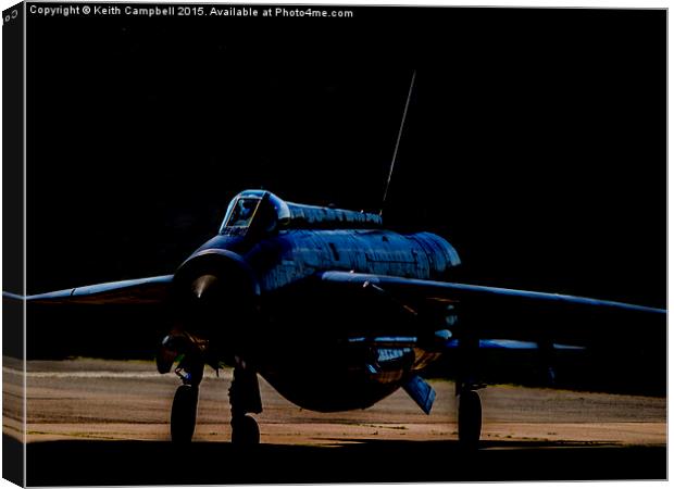  Blue Lightning Canvas Print by Keith Campbell