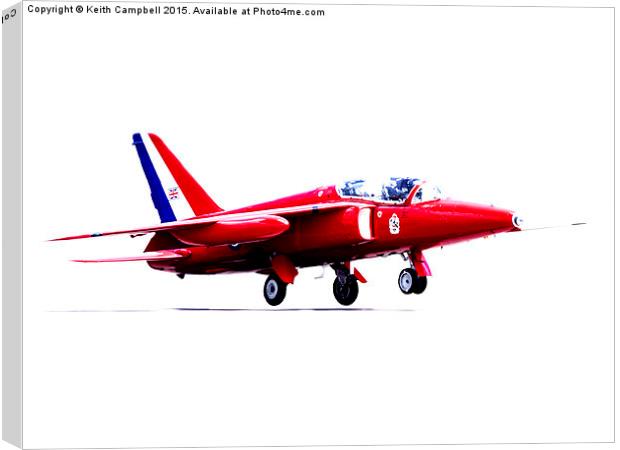  CFS Folland Gnat Canvas Print by Keith Campbell