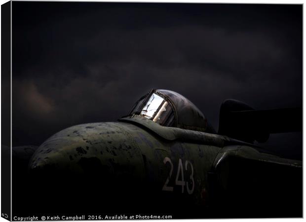 Royal Navy Sea Vixen Canvas Print by Keith Campbell