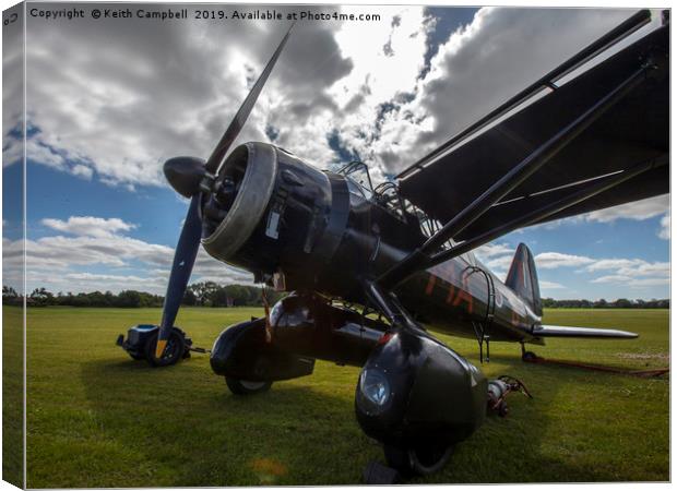 Westland Lysander Canvas Print by Keith Campbell