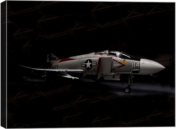 US Navy F-4 Phantom Canvas Print by Keith Campbell