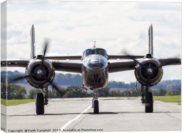 B-25 Mitchell Canvas Print by Keith Campbell