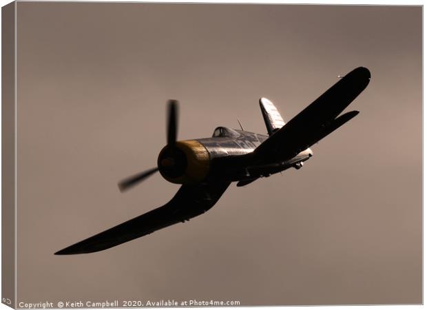 Vought F4U Corsair Canvas Print by Keith Campbell
