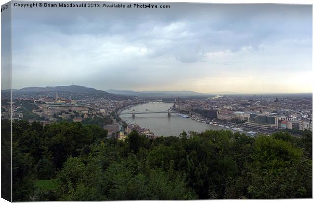 Budapest Canvas Print by Brian Macdonald