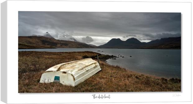 The white boat Scottish Highlands Canvas Print by JC studios LRPS ARPS