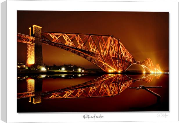 Forth and anchor. Forth rail bridge Scotland Canvas Print by JC studios LRPS ARPS